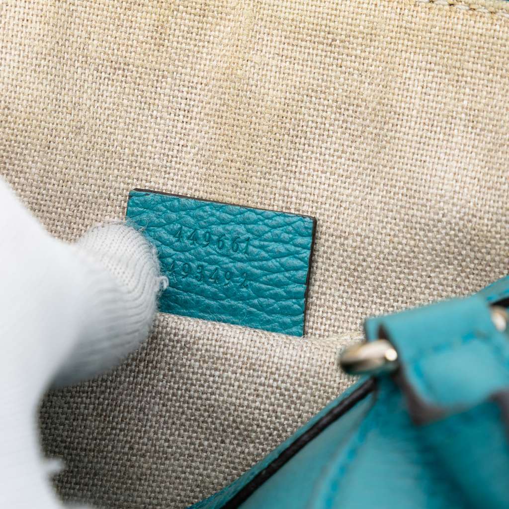 Gucci Mini Leather GG Charm Dome Satchel - 5