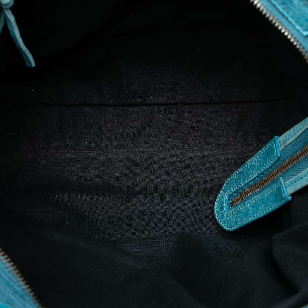 Balenciaga Lambskin Motocross Classic City Satchel - 4