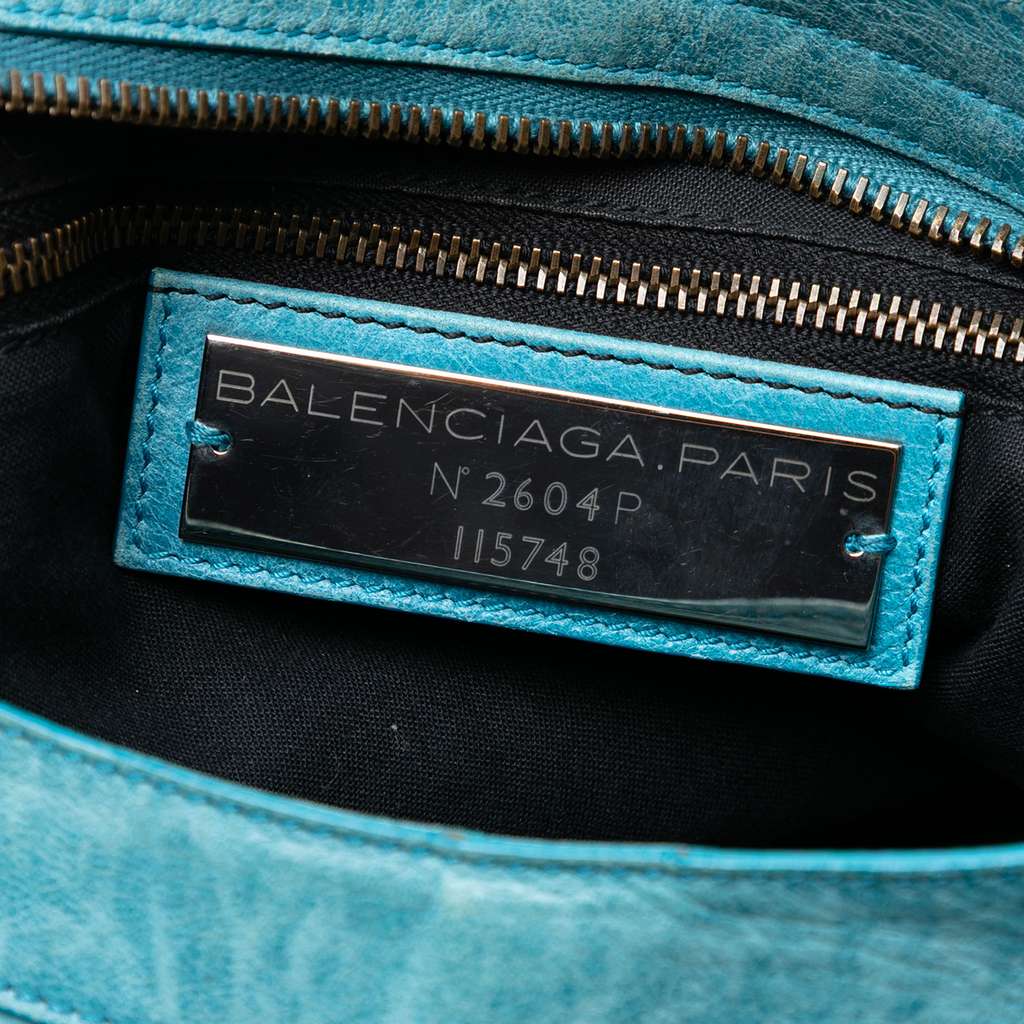 Balenciaga Lambskin Motocross Classic City Satchel - 5