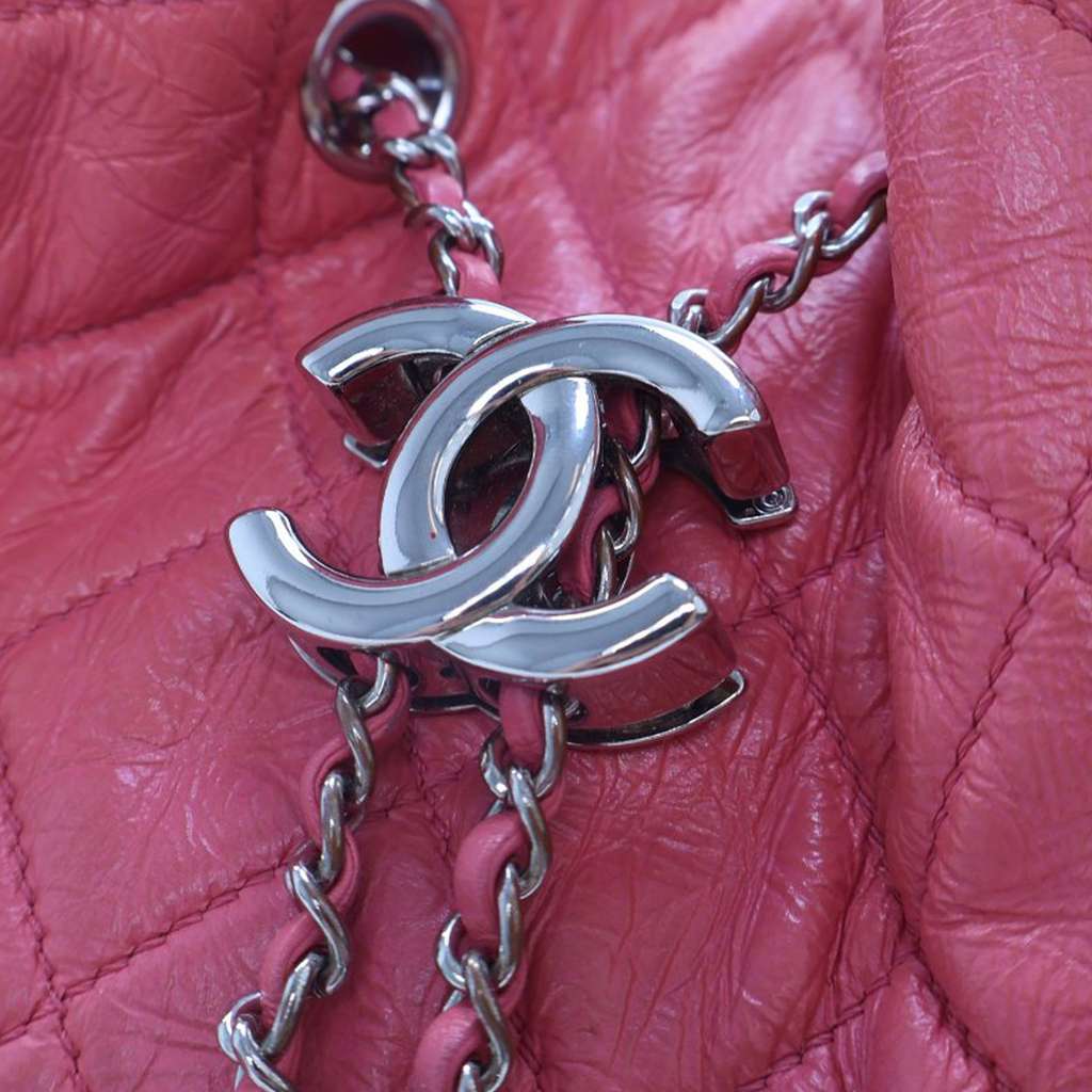 Chanel Shiny Calfskin Drawstring Bucket Ba - 5