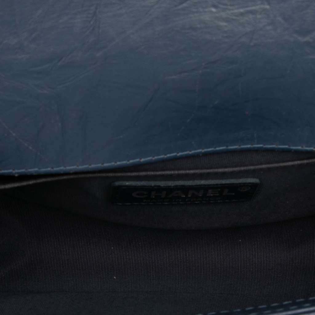 Chanel Small Chevron Aged Calfskin Jacket Boy Flap - 4