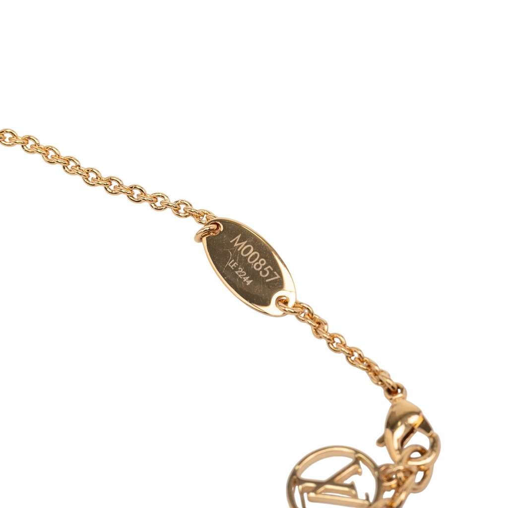 Louis Vuitton Gold Plated Essential V Necklace - 2