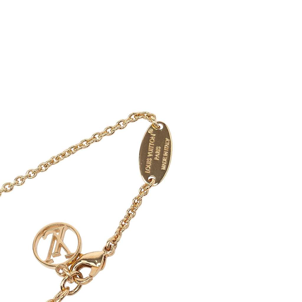Louis Vuitton Gold Plated Essential V Necklace - 4