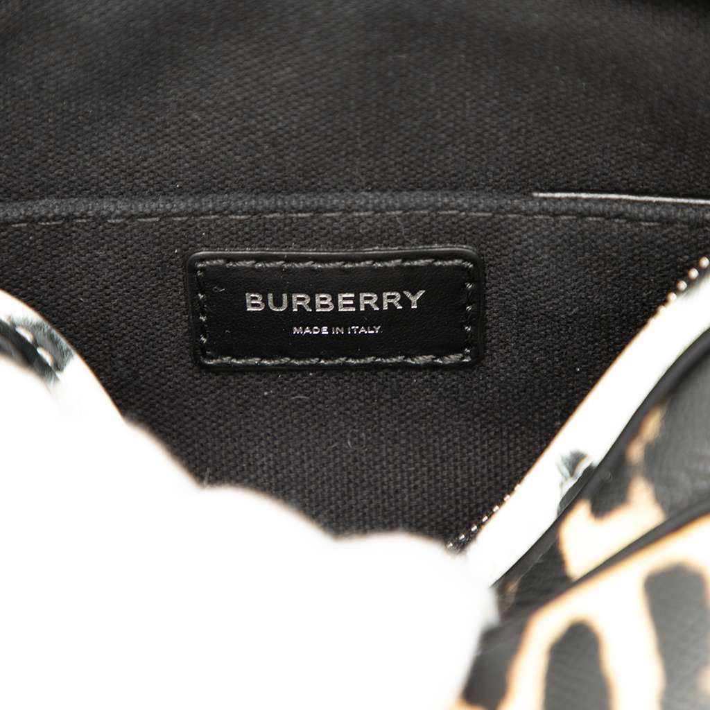 Burberry Leopard Printed Leather Camera Bag - 5