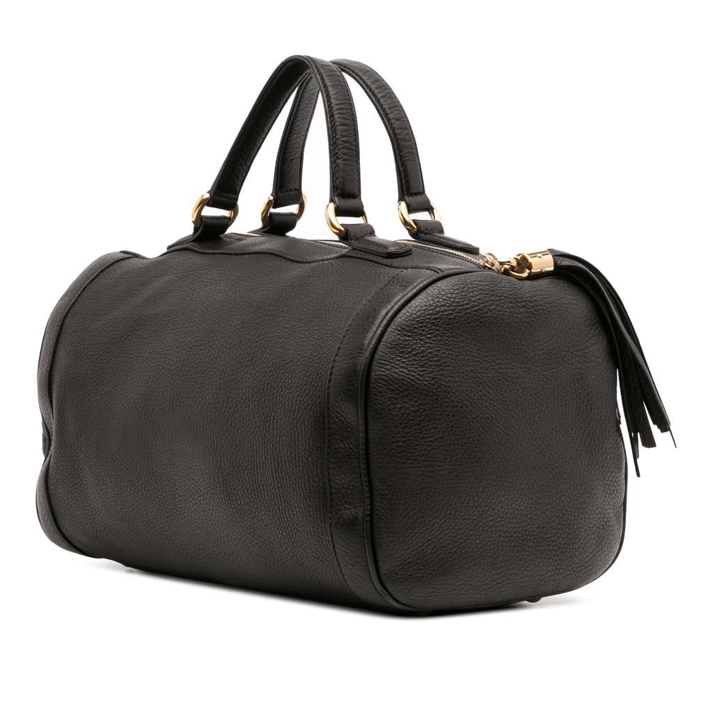 Gucci Medium Pebbled Calfskin Soho Boston Bag - 2