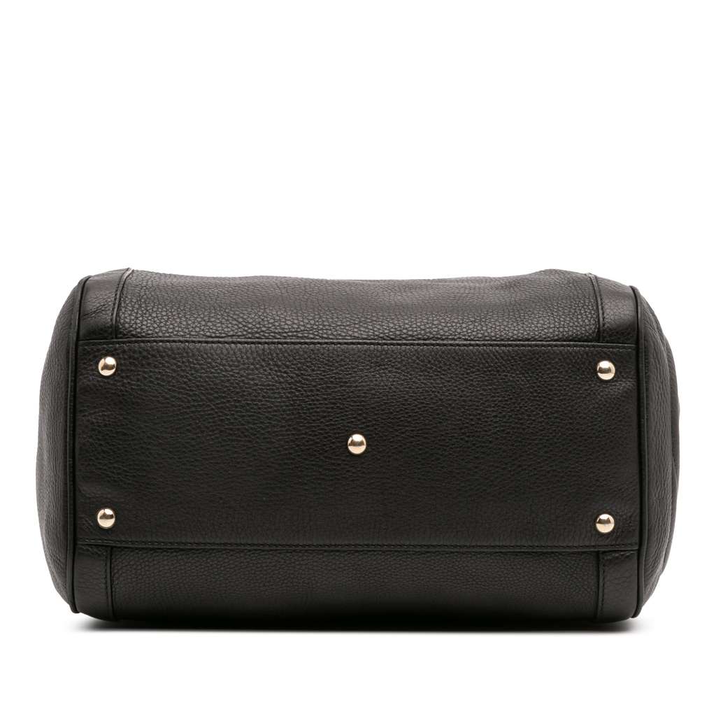 Gucci Medium Pebbled Calfskin Soho Boston Bag - 3