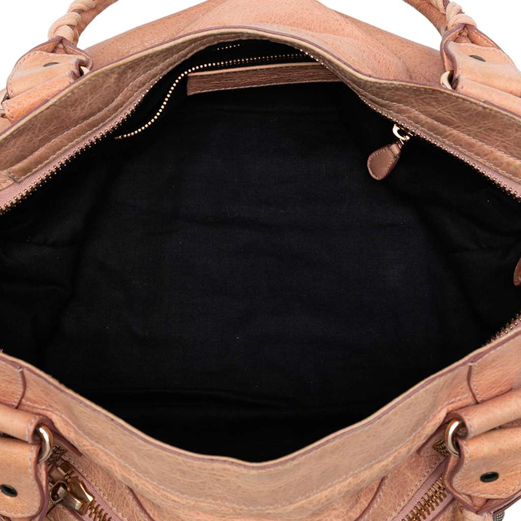 Balenciaga Lambskin Motocross Giant 21 Classic City Satchel - 4