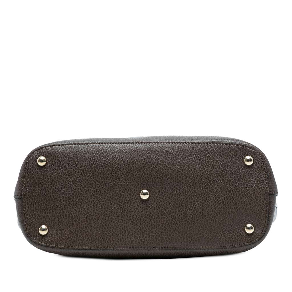 Gucci Pebbled Leather Lady Dollar Tote - 3