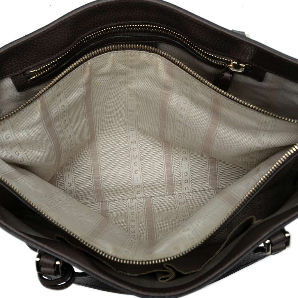 Gucci Pebbled Leather Lady Dollar Tote - 4