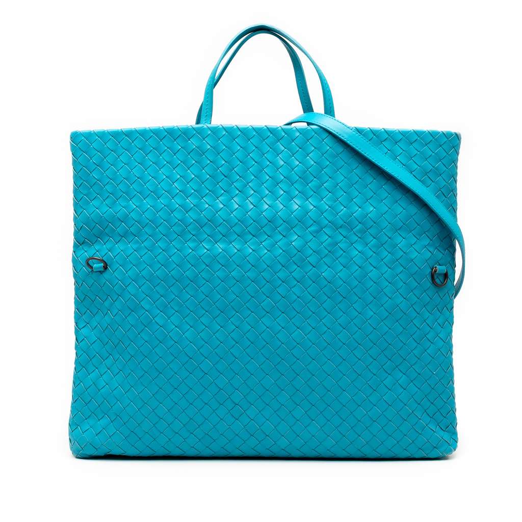 Bottega Veneta Nappa Intrecciato Fold Over Tote