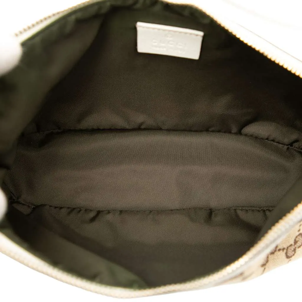 Gucci GG Canvas Web Handbag Brown Canvas Good - Model View