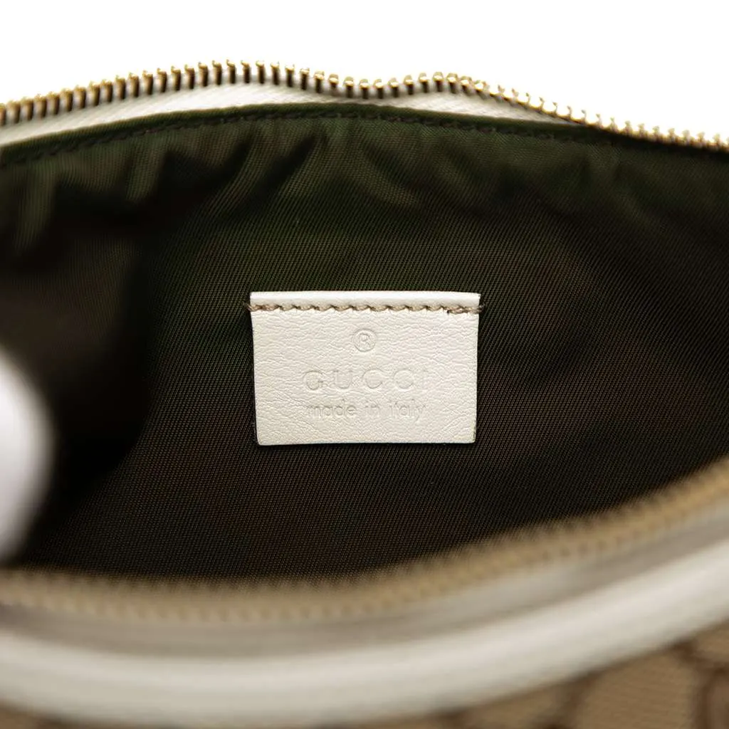Gucci GG Canvas Web Handbag Brown Canvas Good - Box View