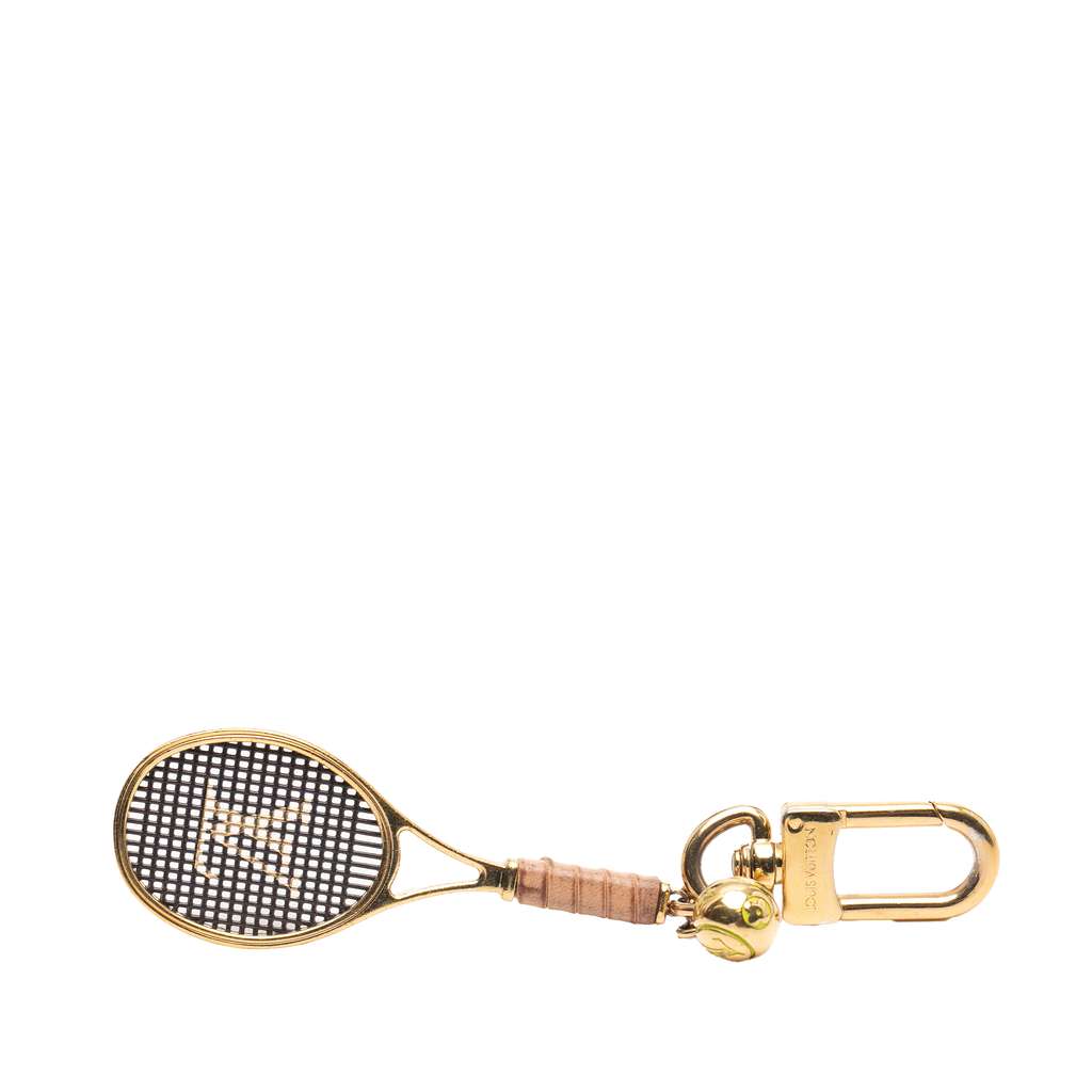 Louis Vuitton Gold Plated LV Serve Bag Charm and Key Chain - 2