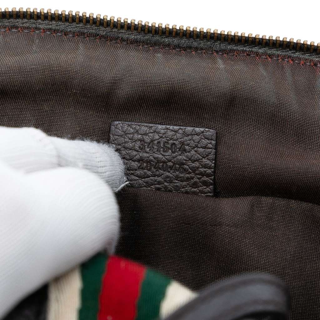 Gucci Mini Leather Web Dome Satchel - 5