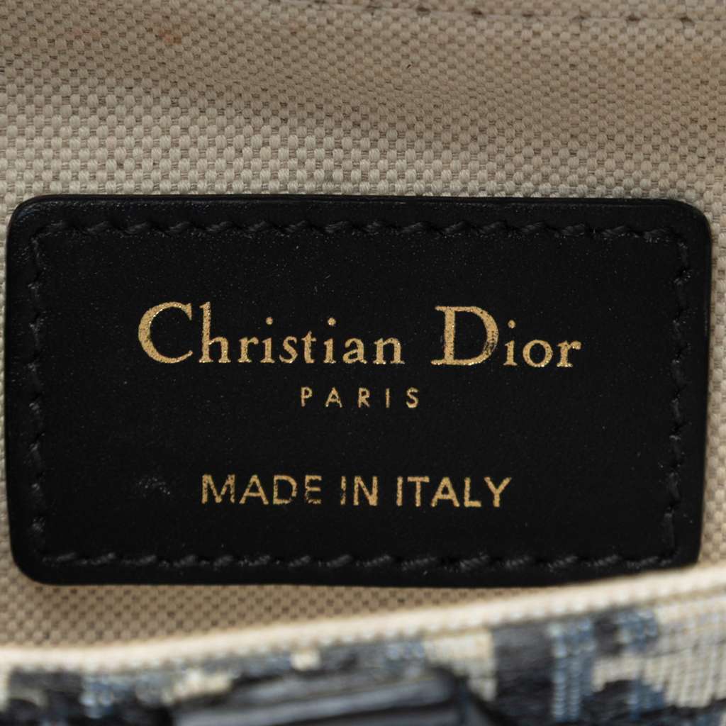 Dior Mini Oblique Canvas Saddle Bag - 5
