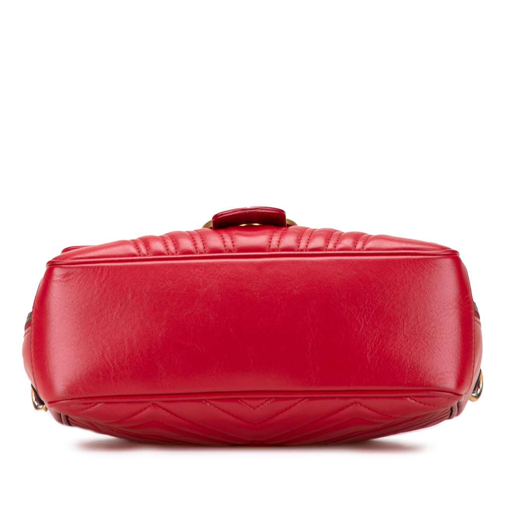 Gucci Small GG Marmont Matelasse Leather Sylvie Top Handle Satchel - 3