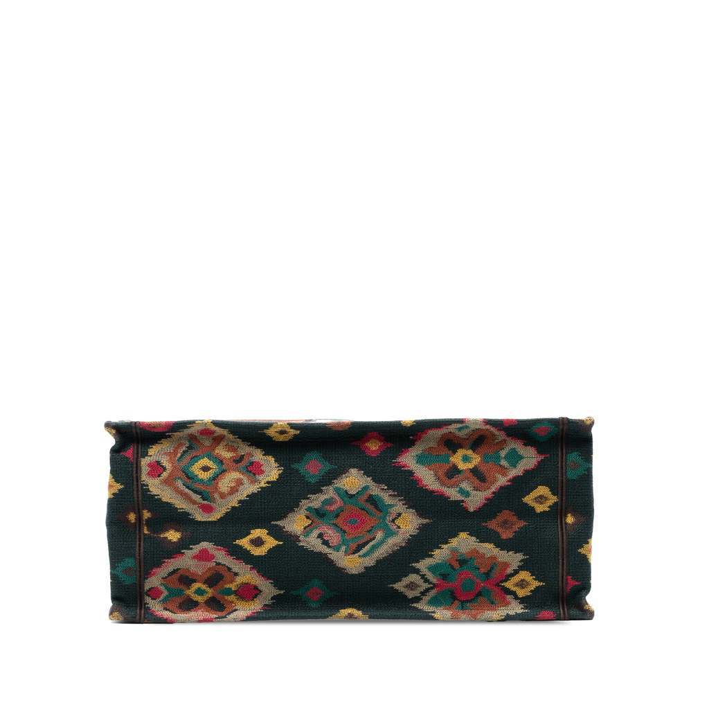Dior Large Embroidered Canvas Paisley Book Tote - 3