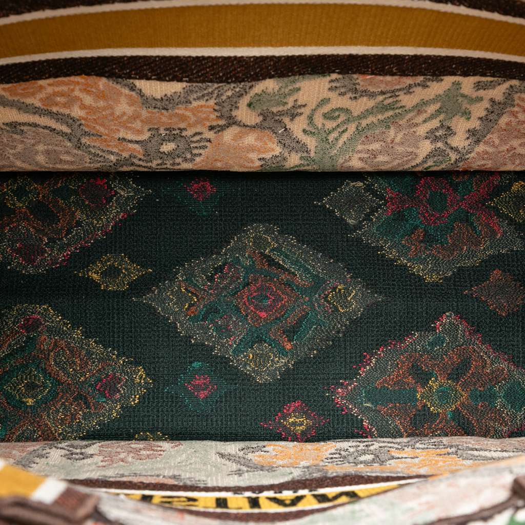 Dior Large Embroidered Canvas Paisley Book Tote - 4