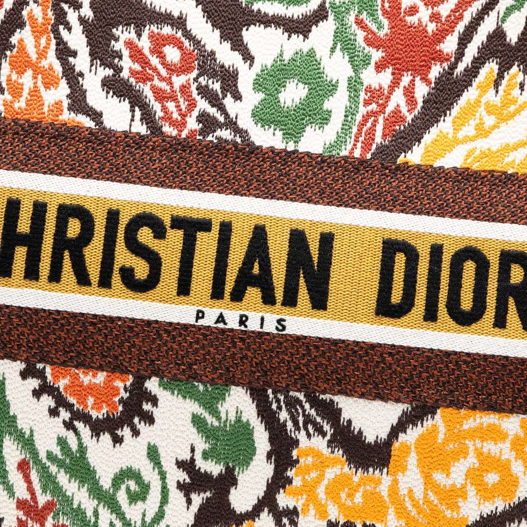 Dior Large Embroidered Canvas Paisley Book Tote - 5