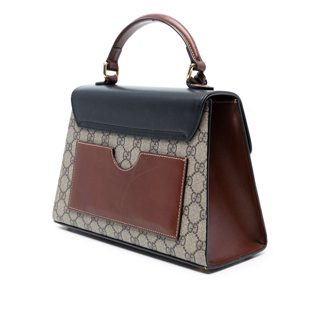 Gucci Small GG Supreme Padlock Satchel - 2