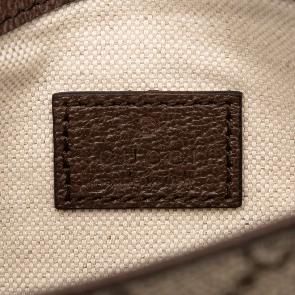 Gucci Mini GG Supreme Asymmetric Horsebit 1955 Shoulder Bag - 5