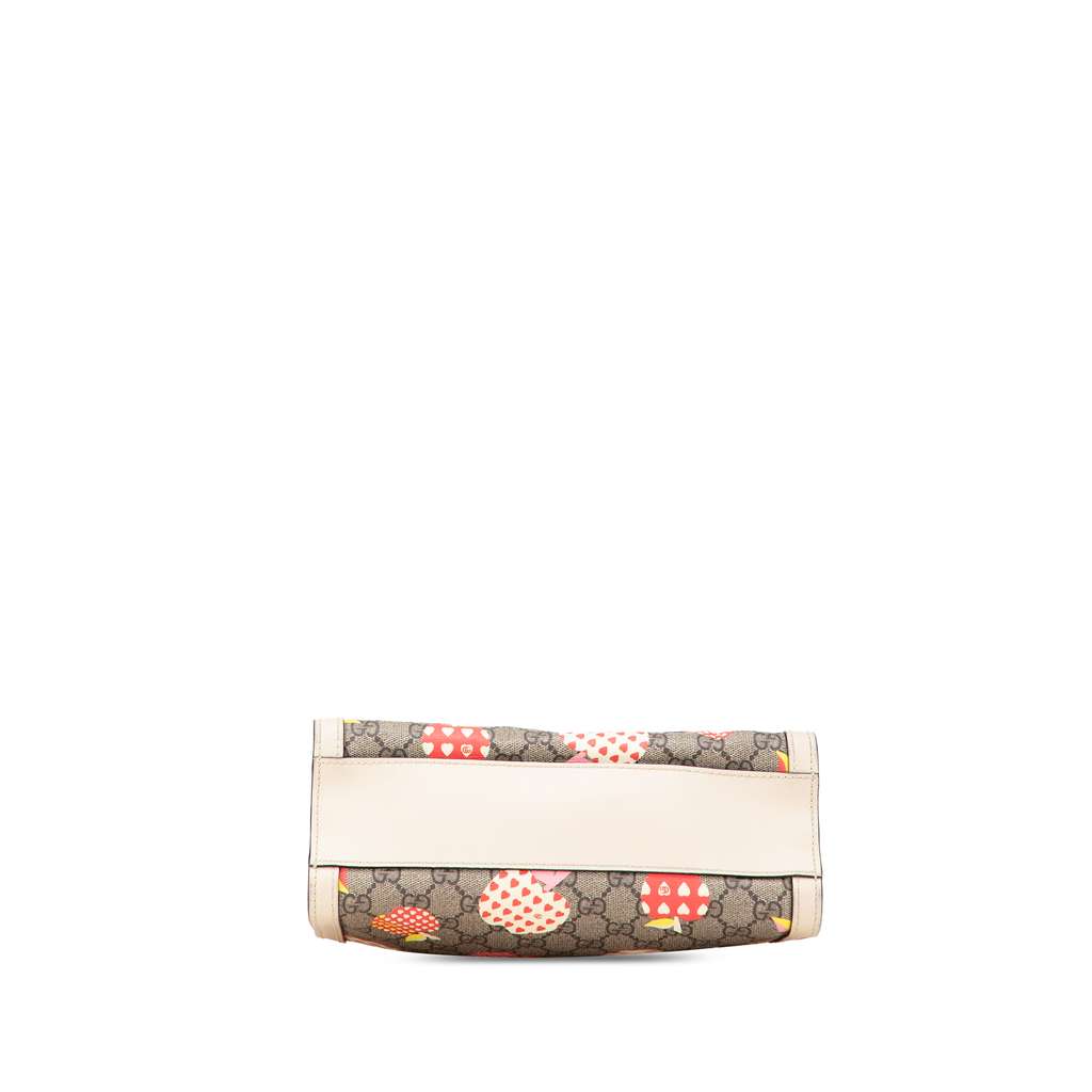 Gucci Small GG Supreme Apple Heart Padlock Tote - 3