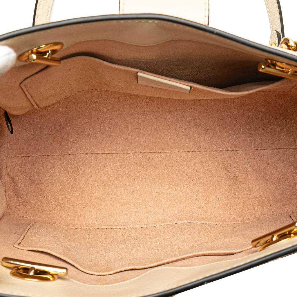 Gucci Small GG Supreme Apple Heart Padlock Tote - 4