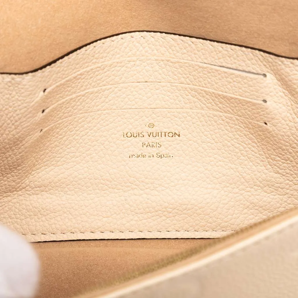 Louis Vuitton Monogram Empreinte Giant Ivy Wallet on Chain Brown Leather Very good - Box View