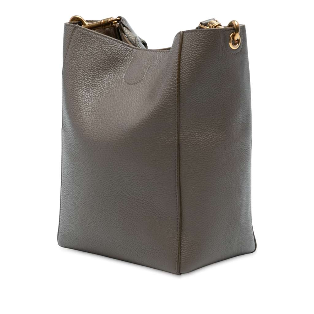 Celine Small Soft Grained Calfskin Seau Sangle Bucket Bag - 2