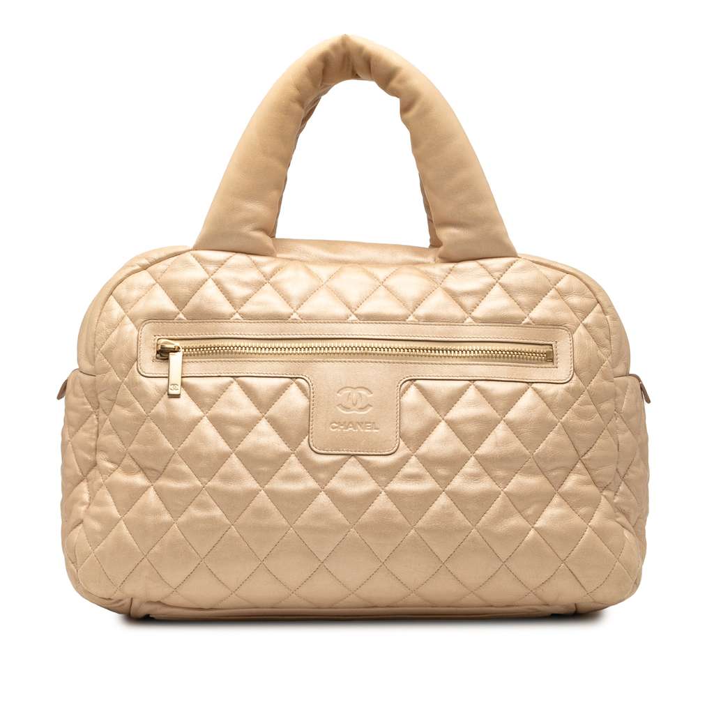 Chanel Quilted Lambskin Coco Cocoon Bowler Bag