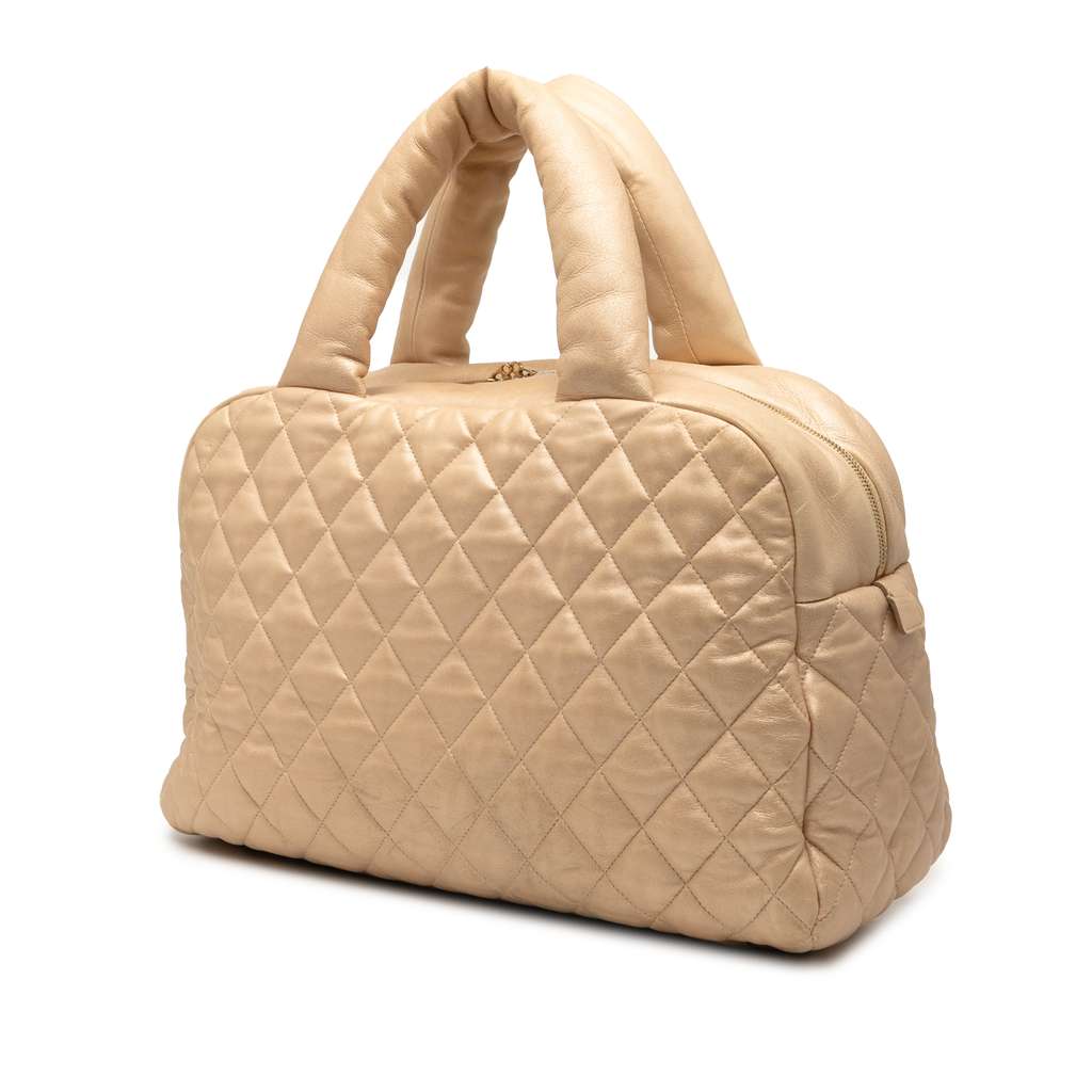 Chanel Quilted Lambskin Coco Cocoon Bowler Bag - 2