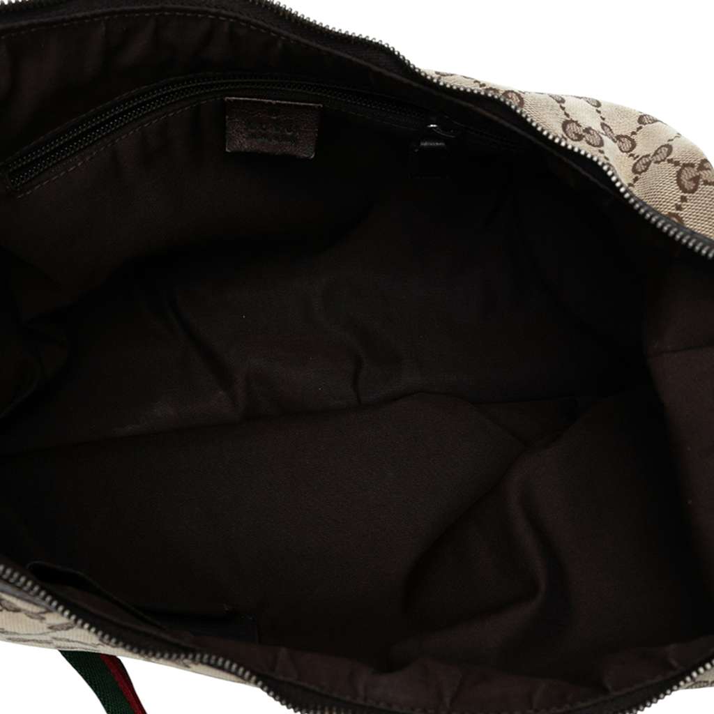 Gucci GG Canvas Web Half Moon Crossbody - 4