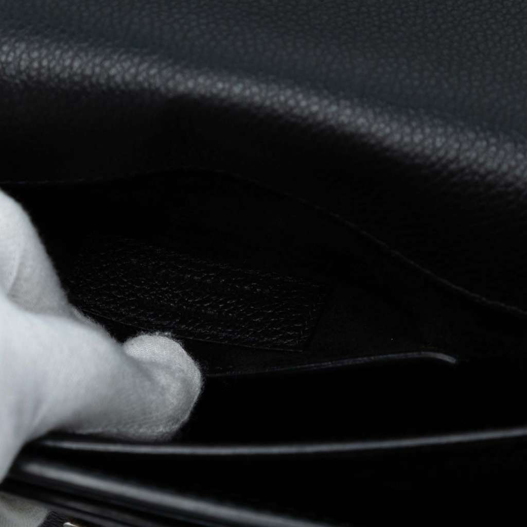 Saint Laurent Medium Grained Calfskin Monogram Sunset Crossbody - 5