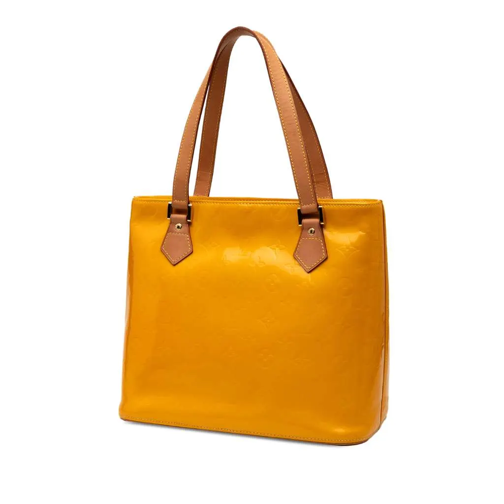Louis Vuitton Monogram Vernis Houston Yellow Leather Good - Back View