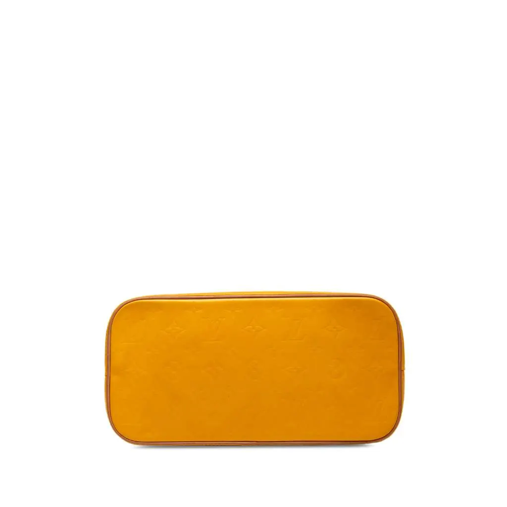 Louis Vuitton Monogram Vernis Houston Yellow Leather Good - Inside View