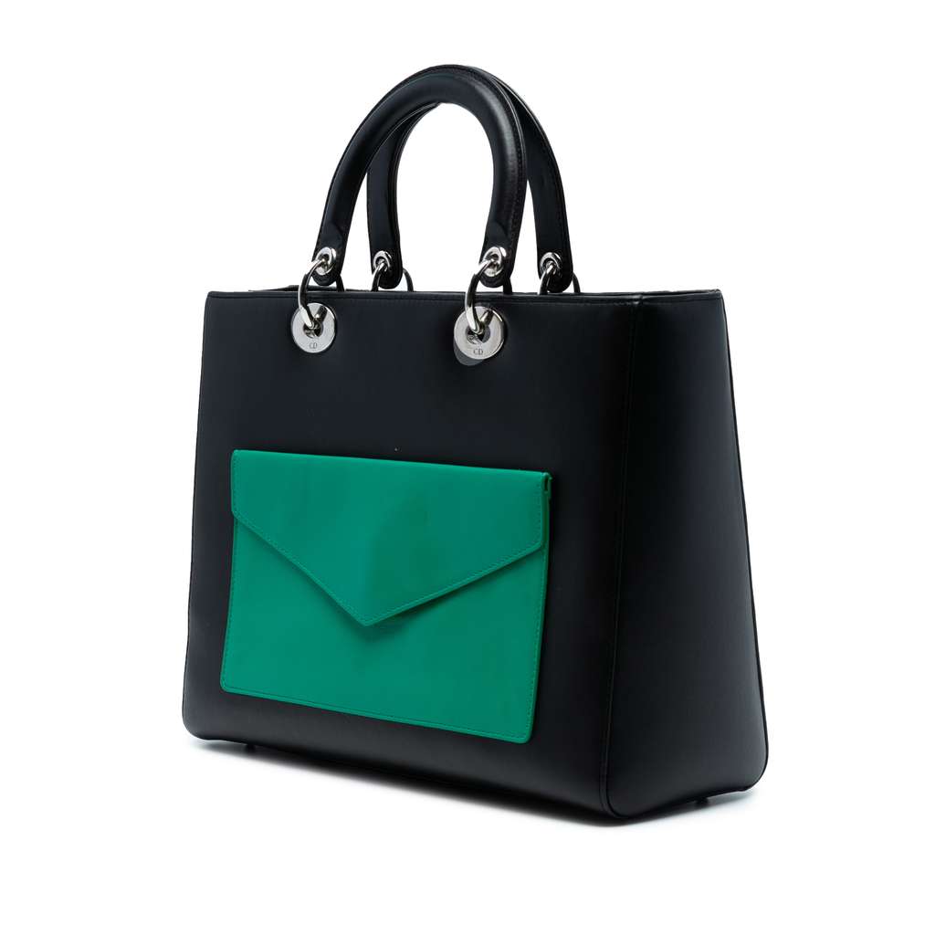 Dior Large Calfskin Pocket Tote Lady Dior - 2