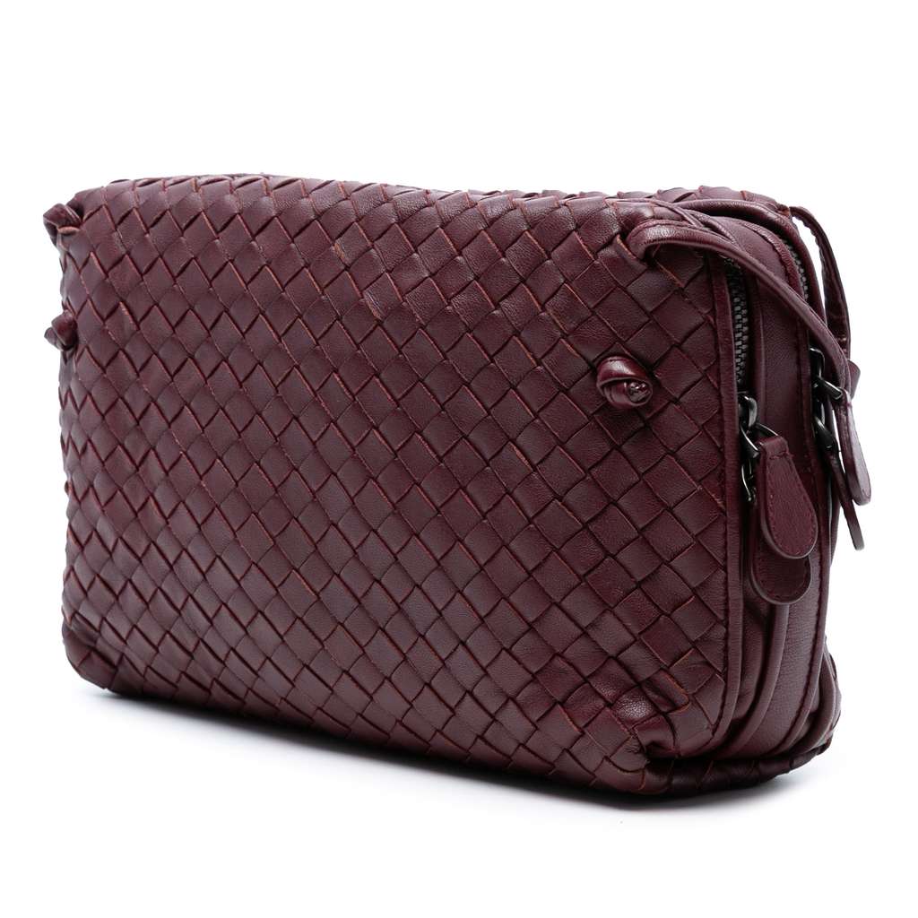 Bottega Veneta Nappa Intrecciato Nodini Double Zip Crossbody - 2