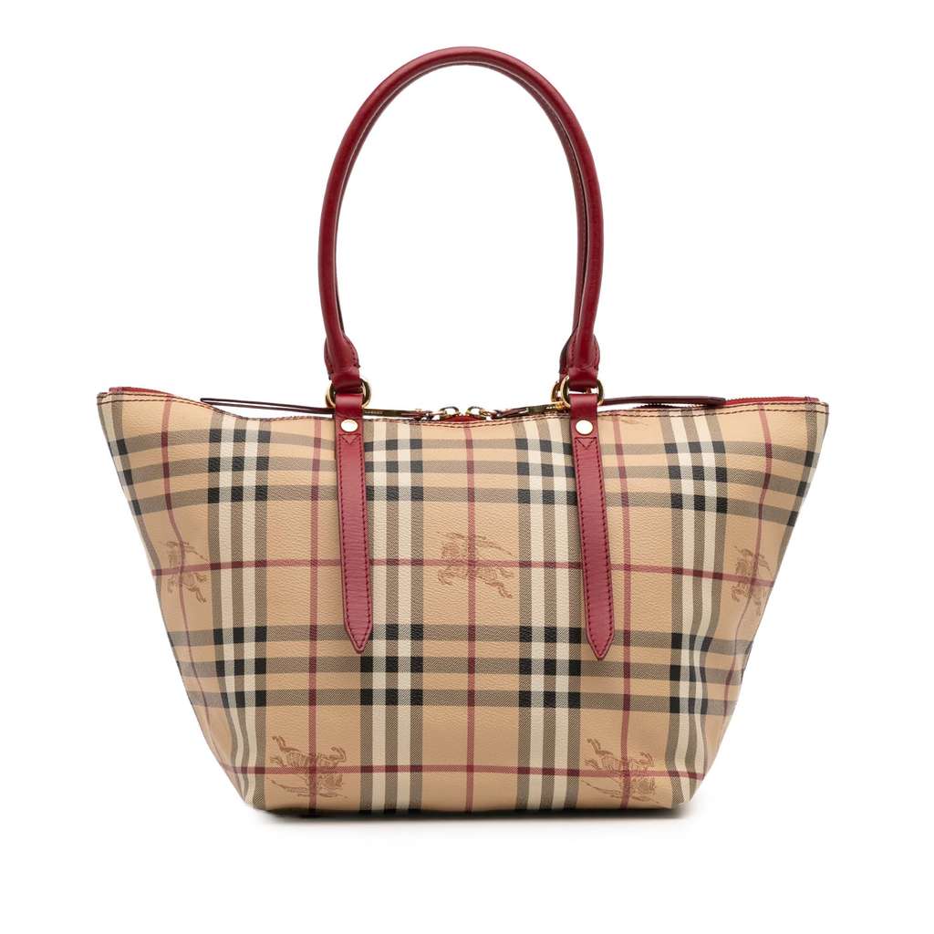 Burberry Small Haymarket Check Coated Canvas Salisbury Tote