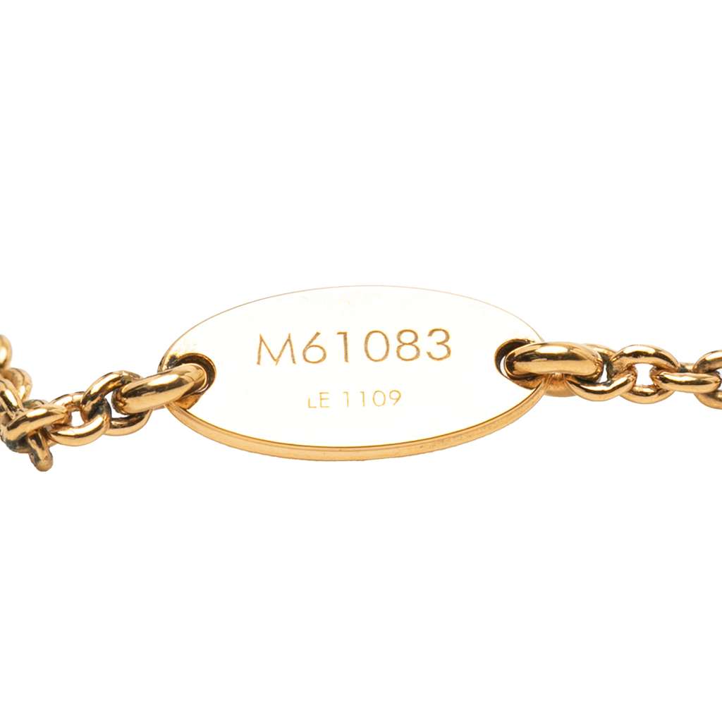 Louis Vuitton Gold Plated Essential V Necklace - 3