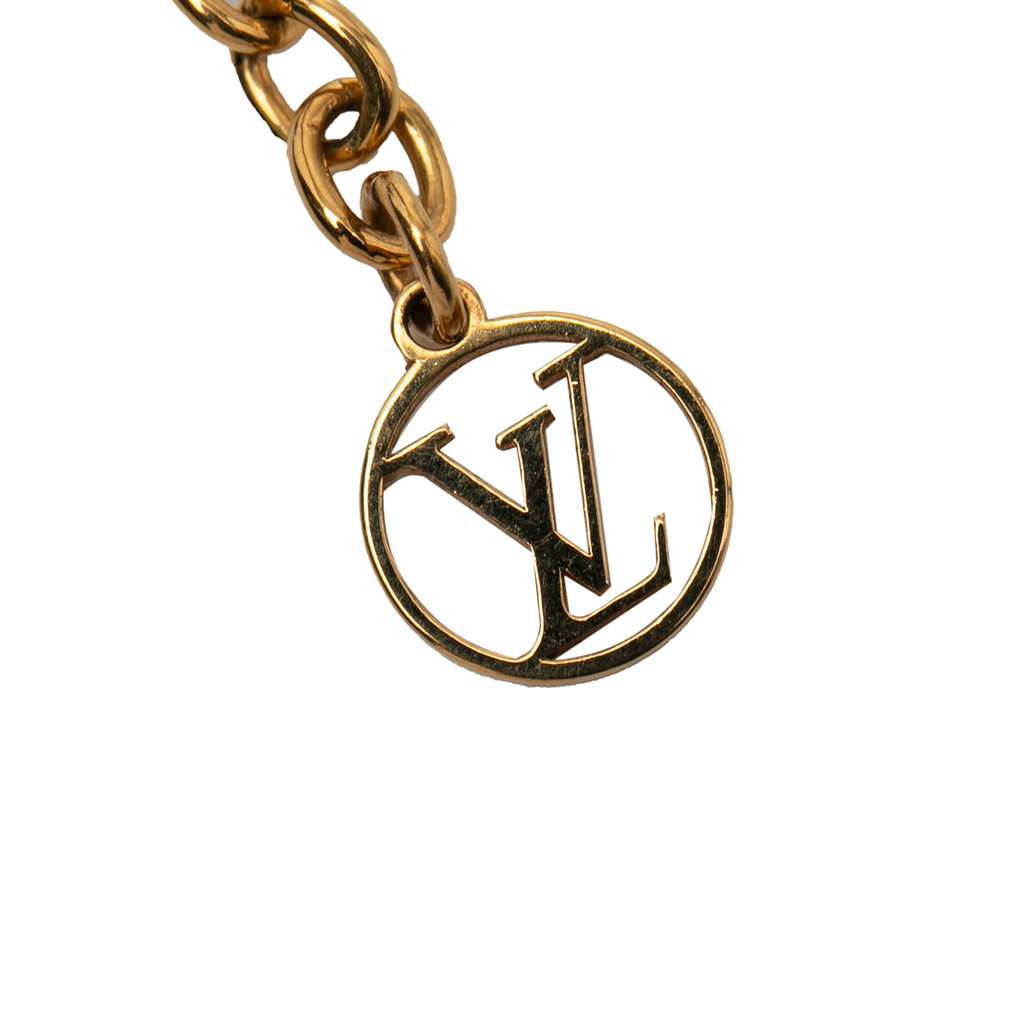 Louis Vuitton Gold Plated Essential V Necklace - 4