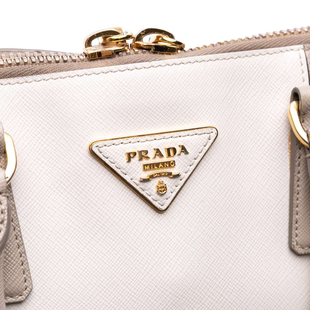 Prada Medium Bicolor Saffiano Lux Promenade Satchel - 5
