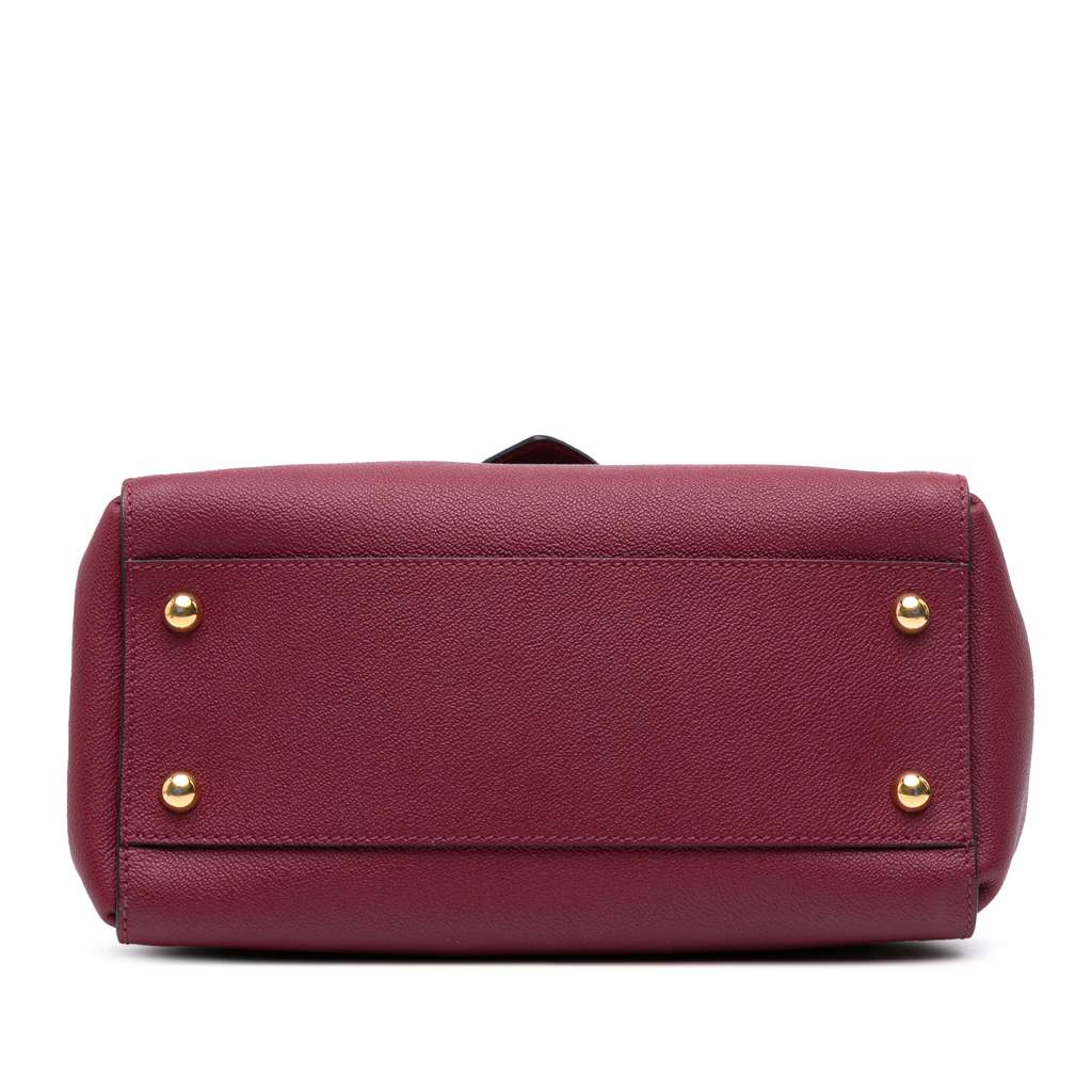 Burberry Medium Grained Calfskin Buckle Tote - 3