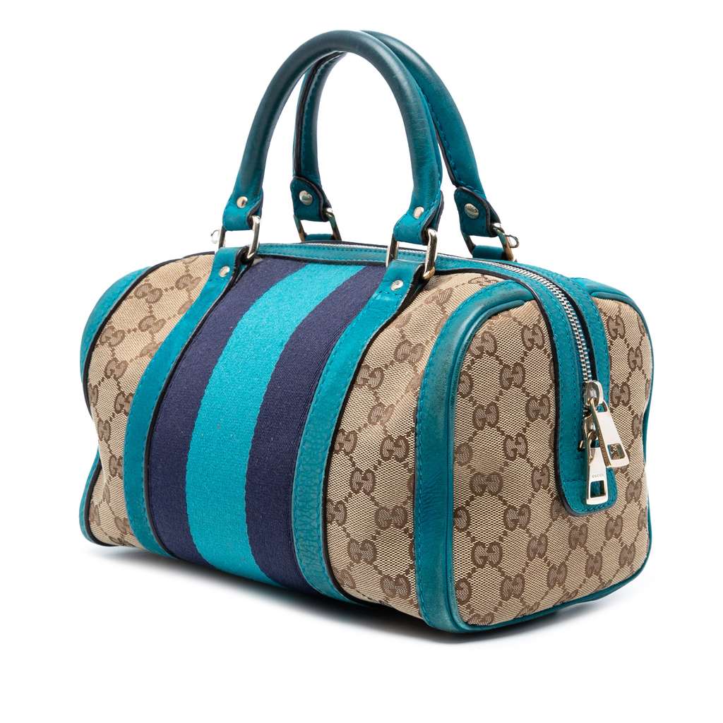 Gucci Small GG Canvas Web Joy Boston Bag - 2