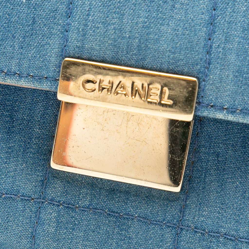 Chanel CC Chocolate Bar Denim Flap - 5