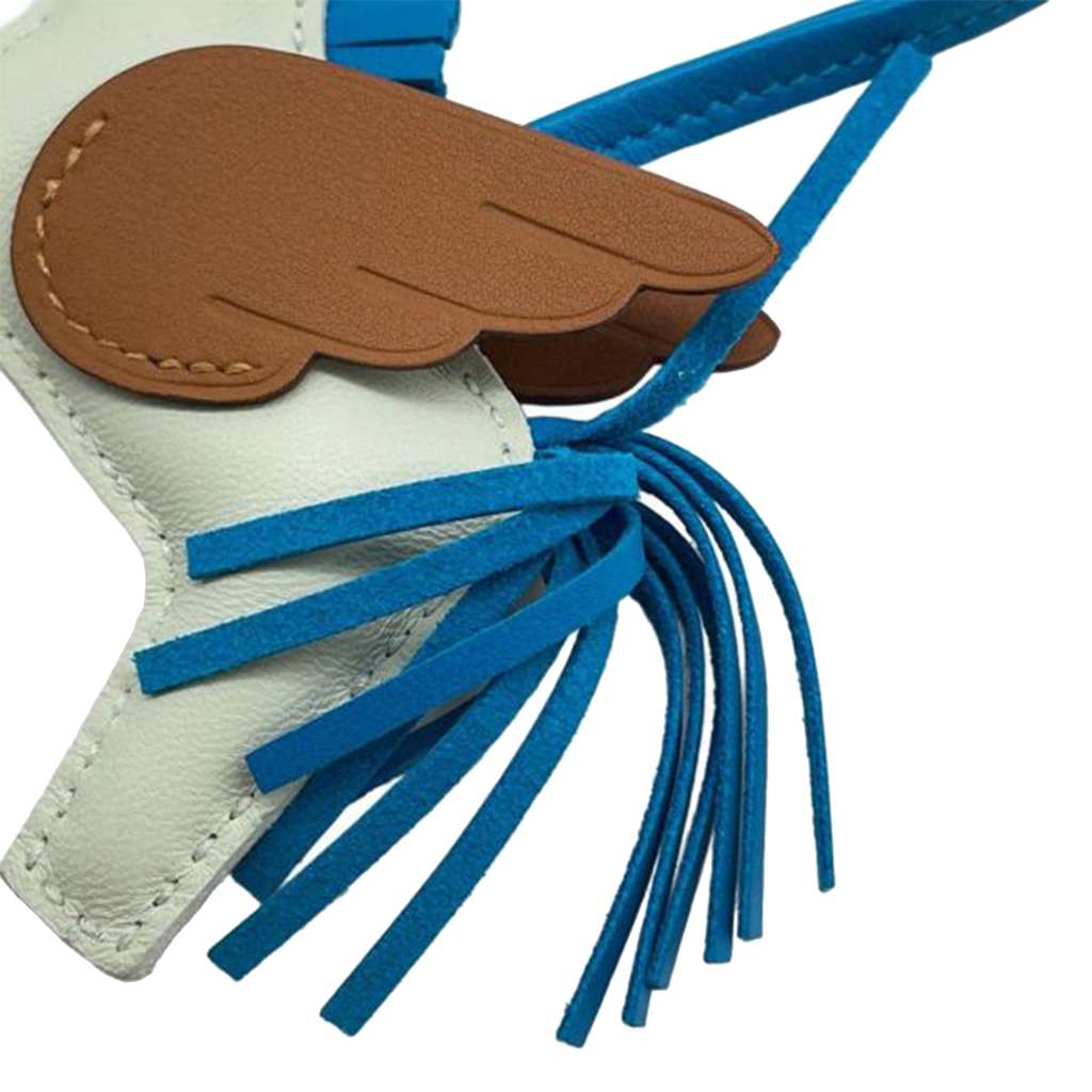 Hermès Milo Lambskin and Swift Grigri Rodeo Pegase Bag Charm PM - 4