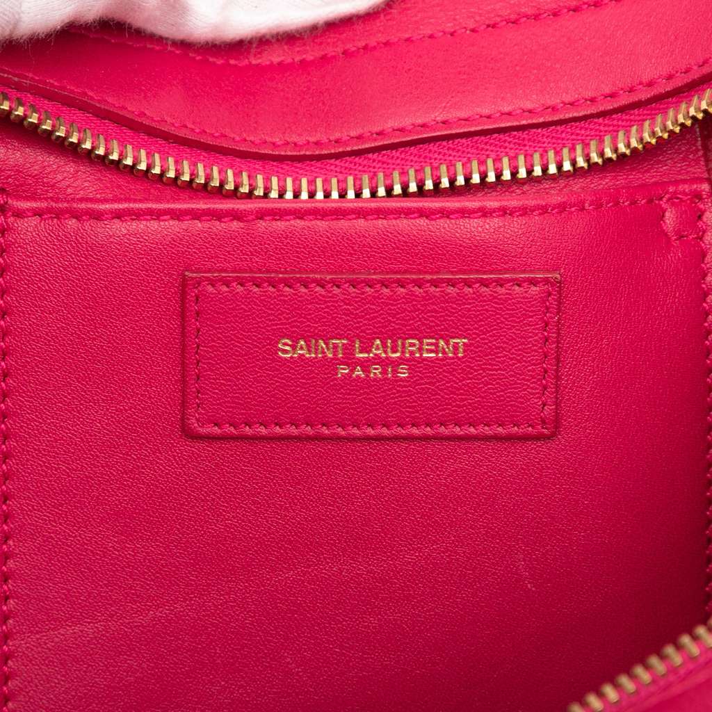 Saint Laurent Small Leather Classic Y Cabas Satchel - 5