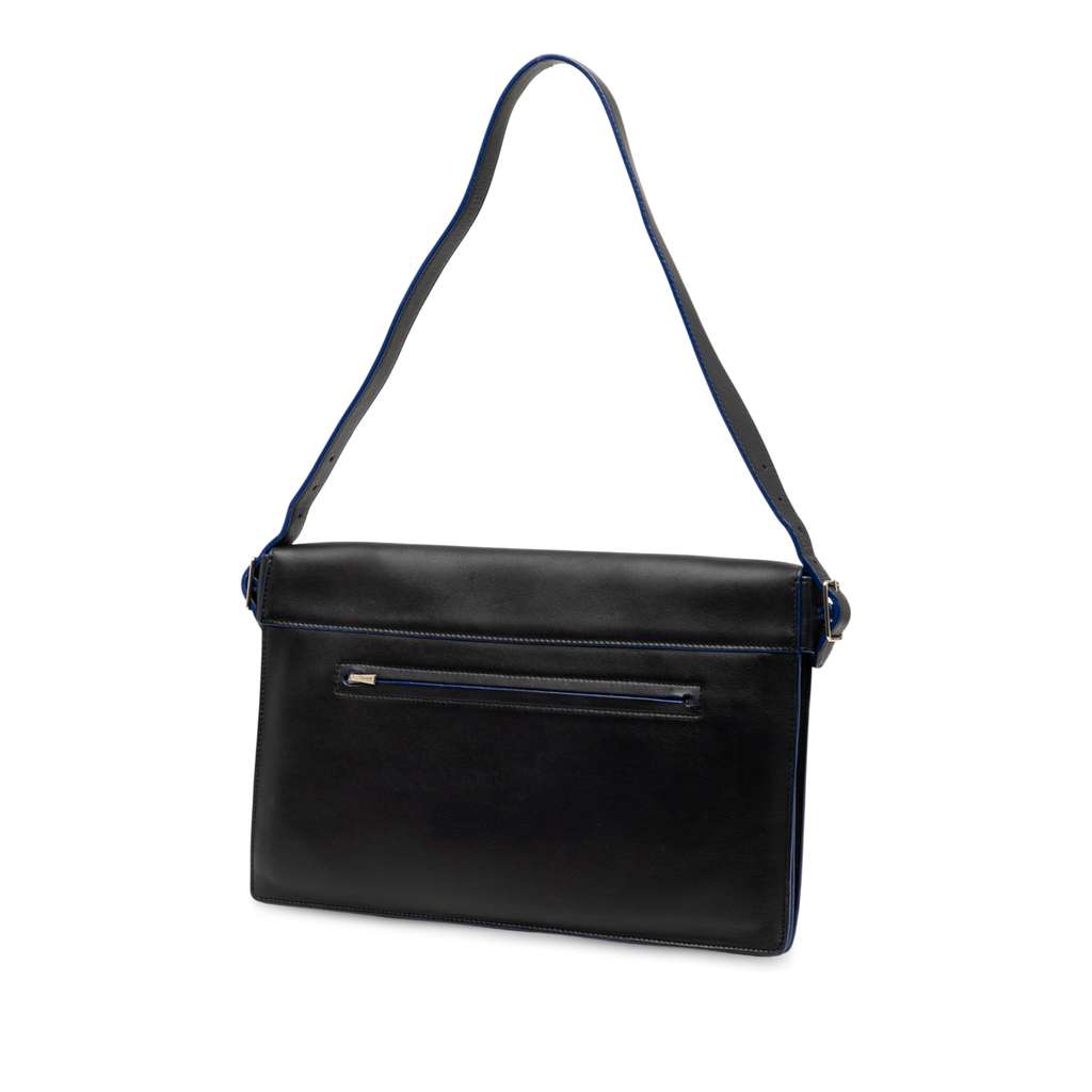 Celine Tricolor Calfskin and Suede Diamond Shoulder Bag - 2