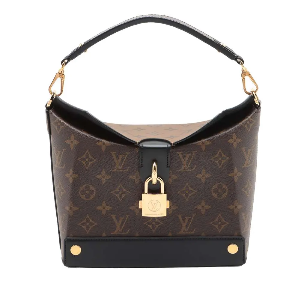 Louis Vuitton Monogram Reverse Bento Box Brown Good - Front View
