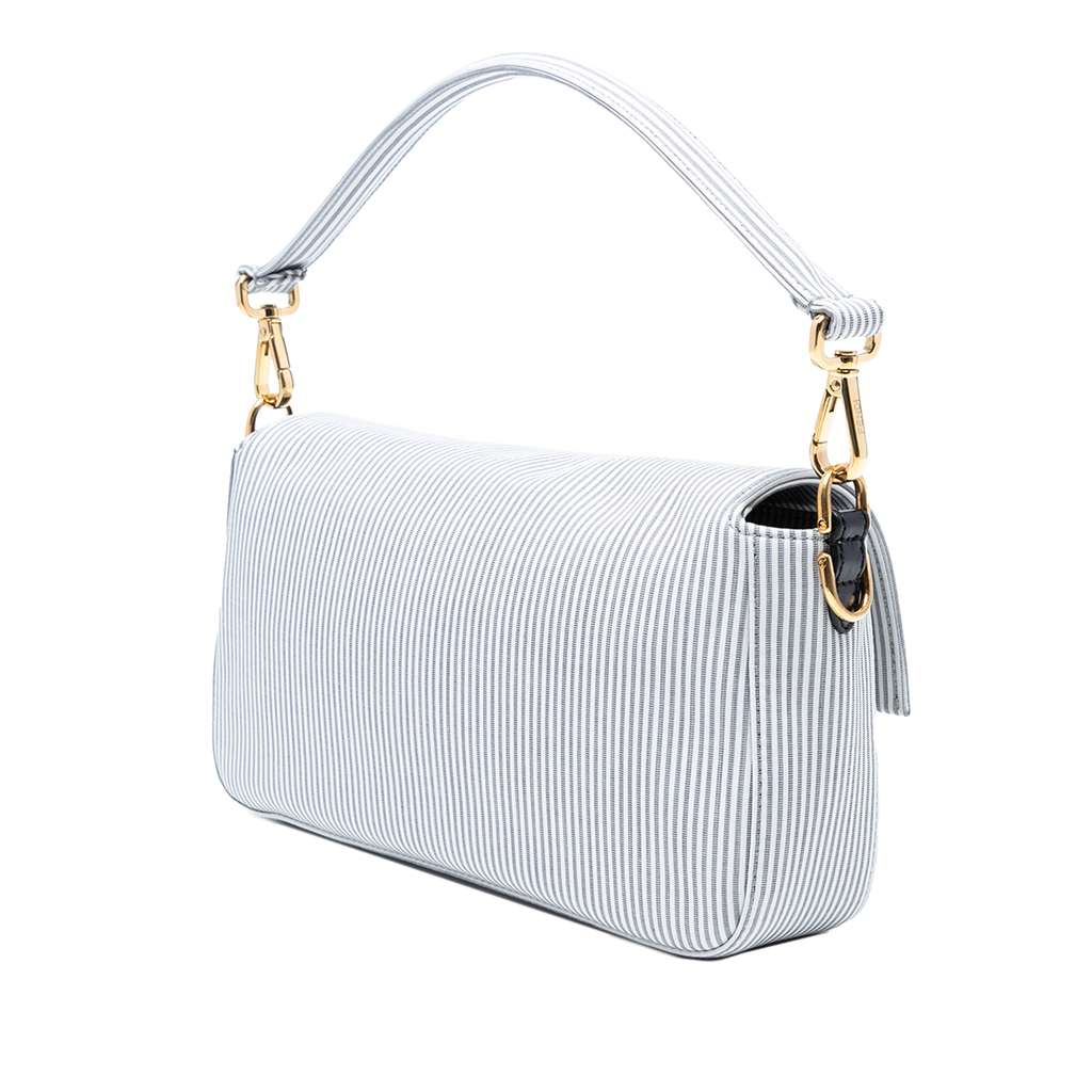 Fendi Striped Jersey Baguette Satchel - 2