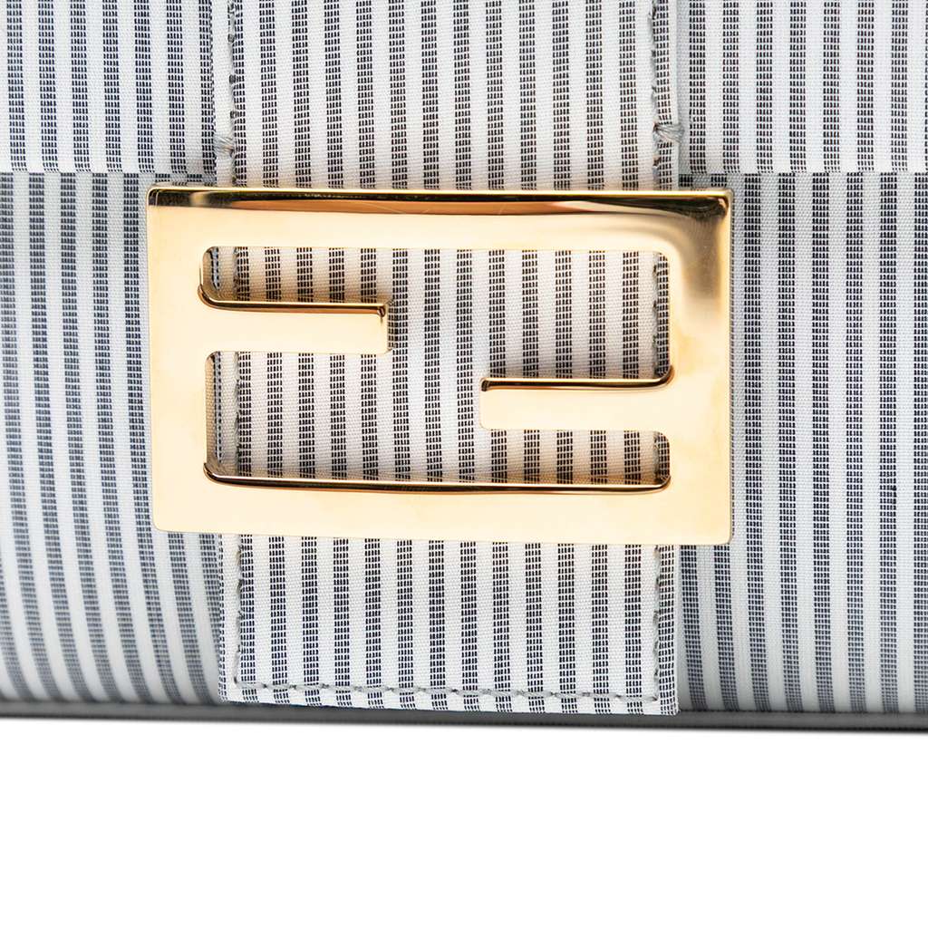 Fendi Striped Jersey Baguette Satchel - 5